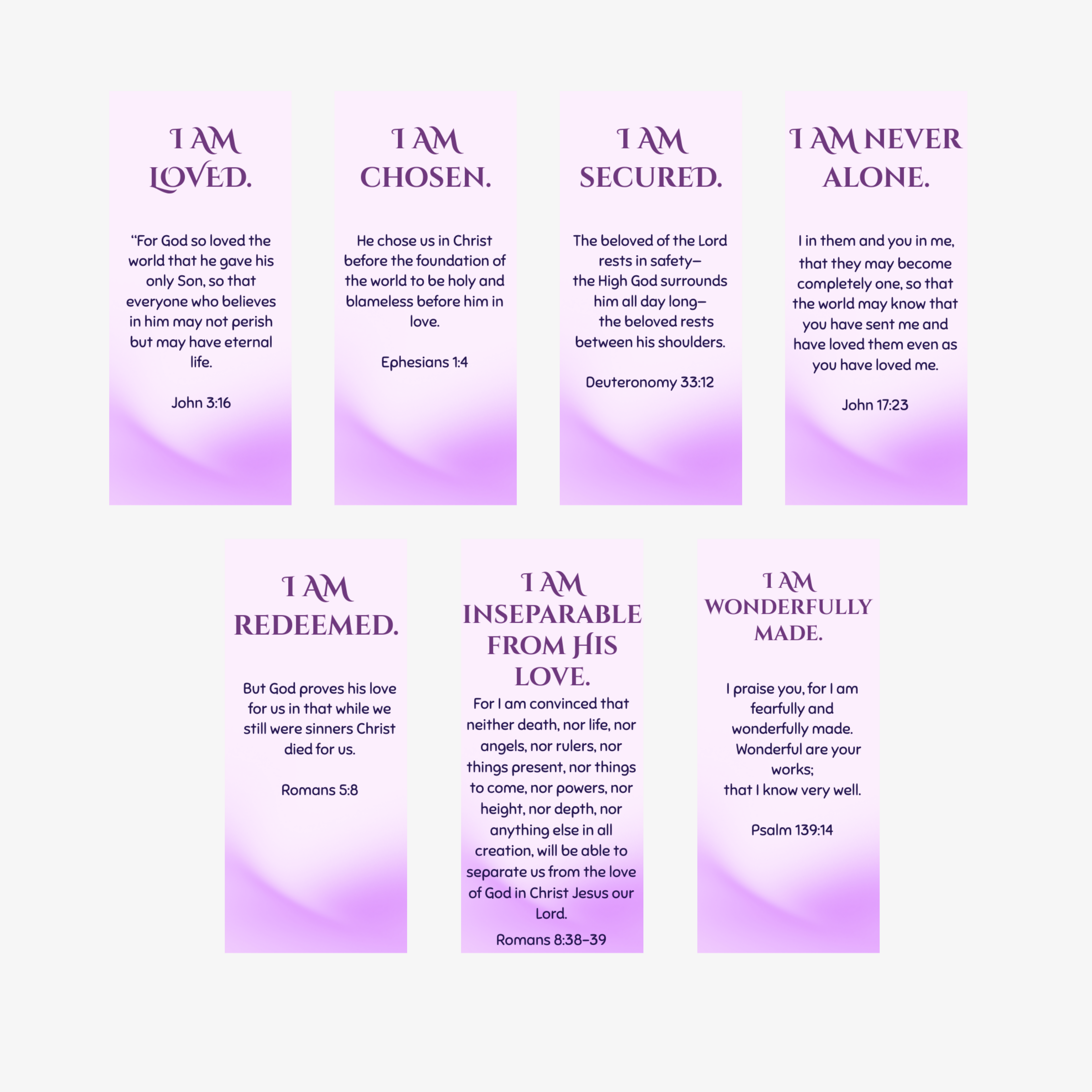 Magnetic Bookmarks |  I am His