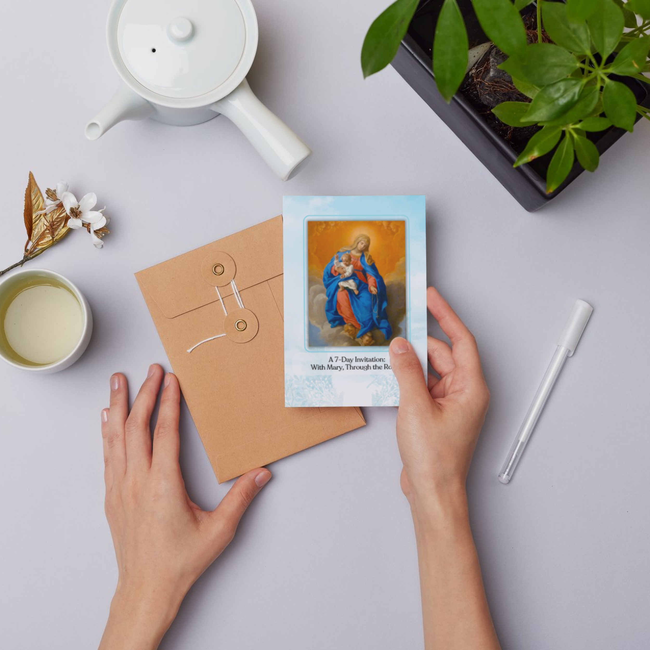 Card | 7-Day Invitation: With Mary, through the Rosary