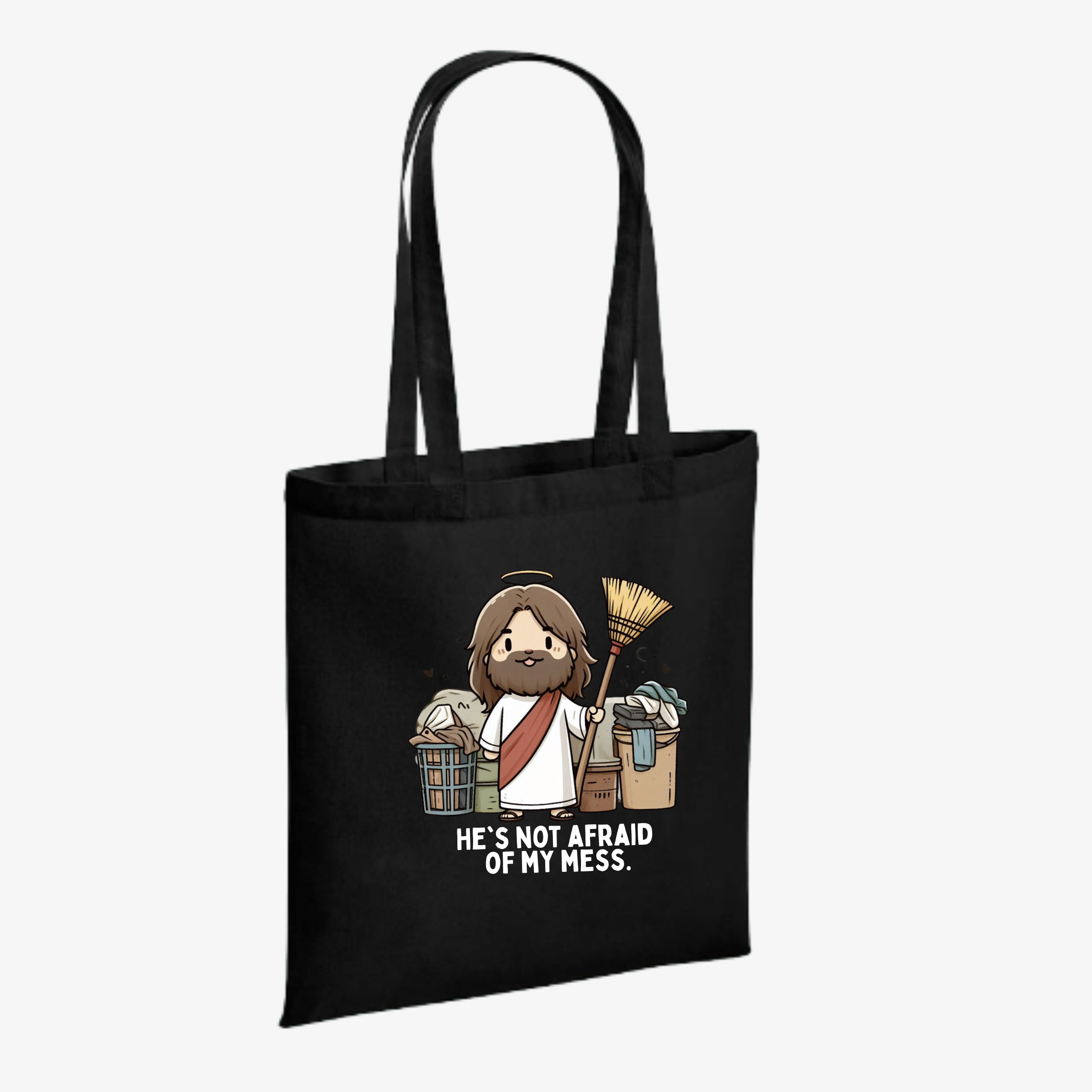 Tote bag | He's not afraid of my mess.
