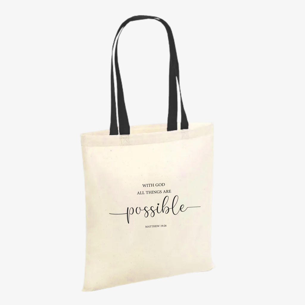 Tote bag | With God all things are Possible
