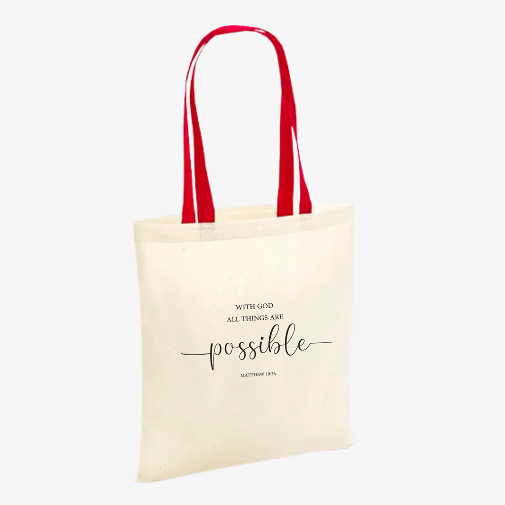 Tote bag | With God all things are Possible
