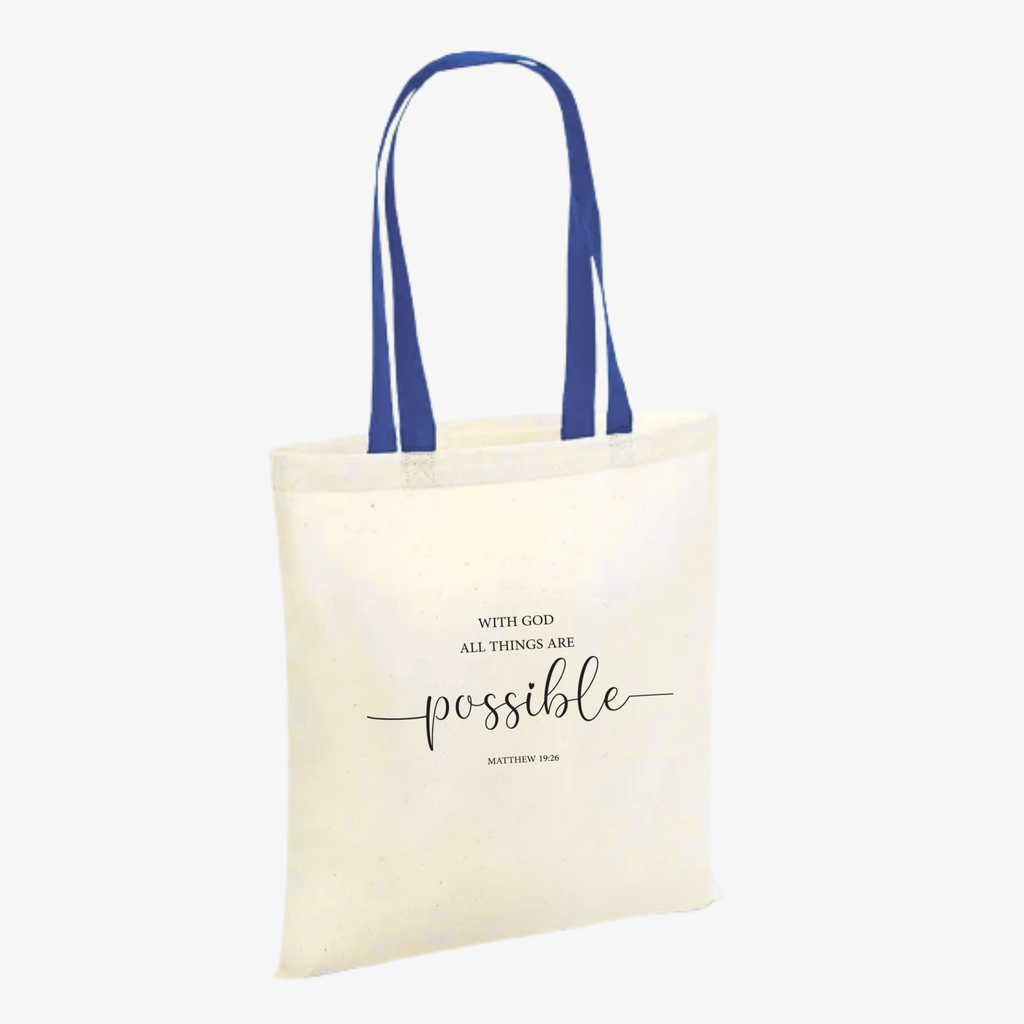 Tote bag | With God all things are Possible