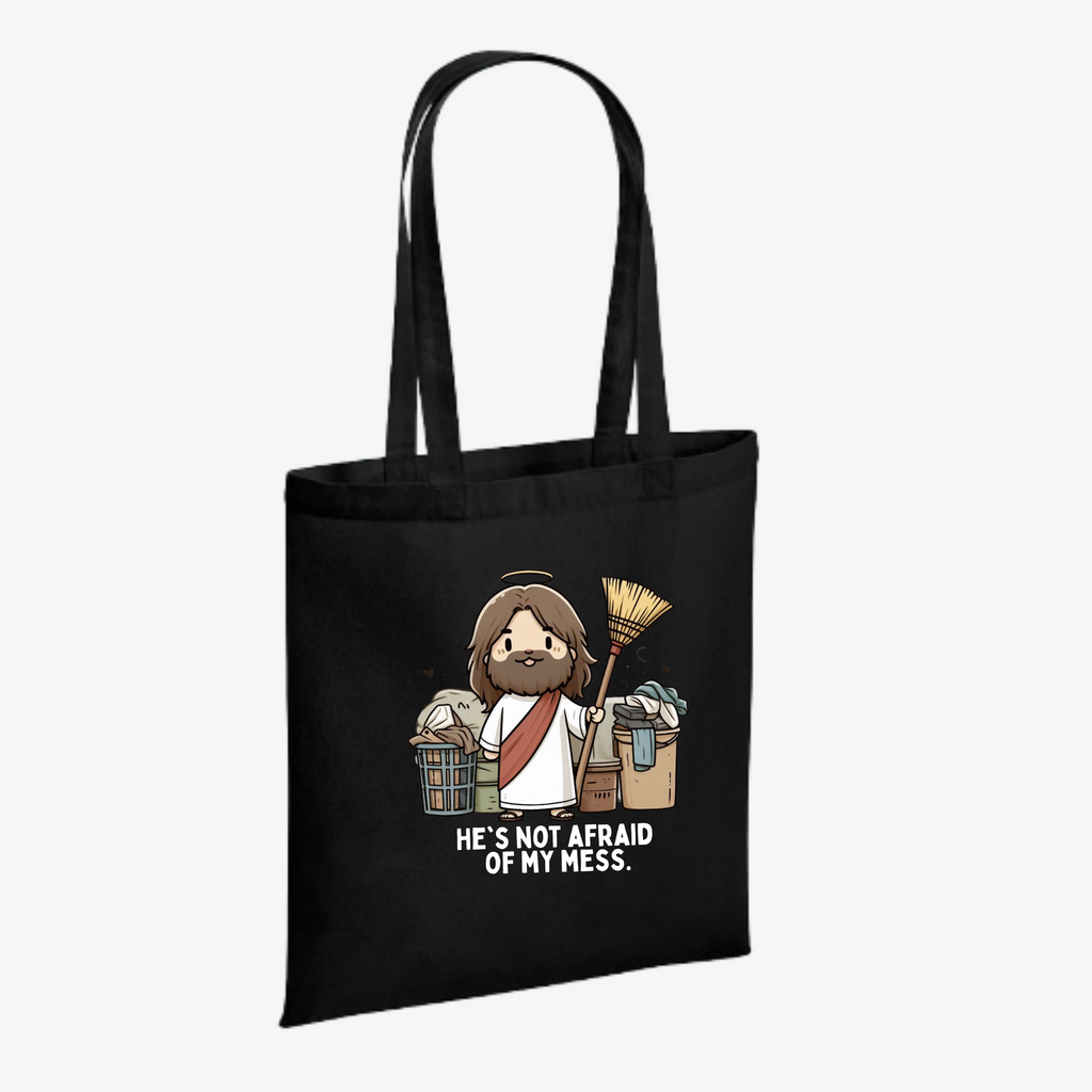 Tote bag | He's not afraid of my mess.