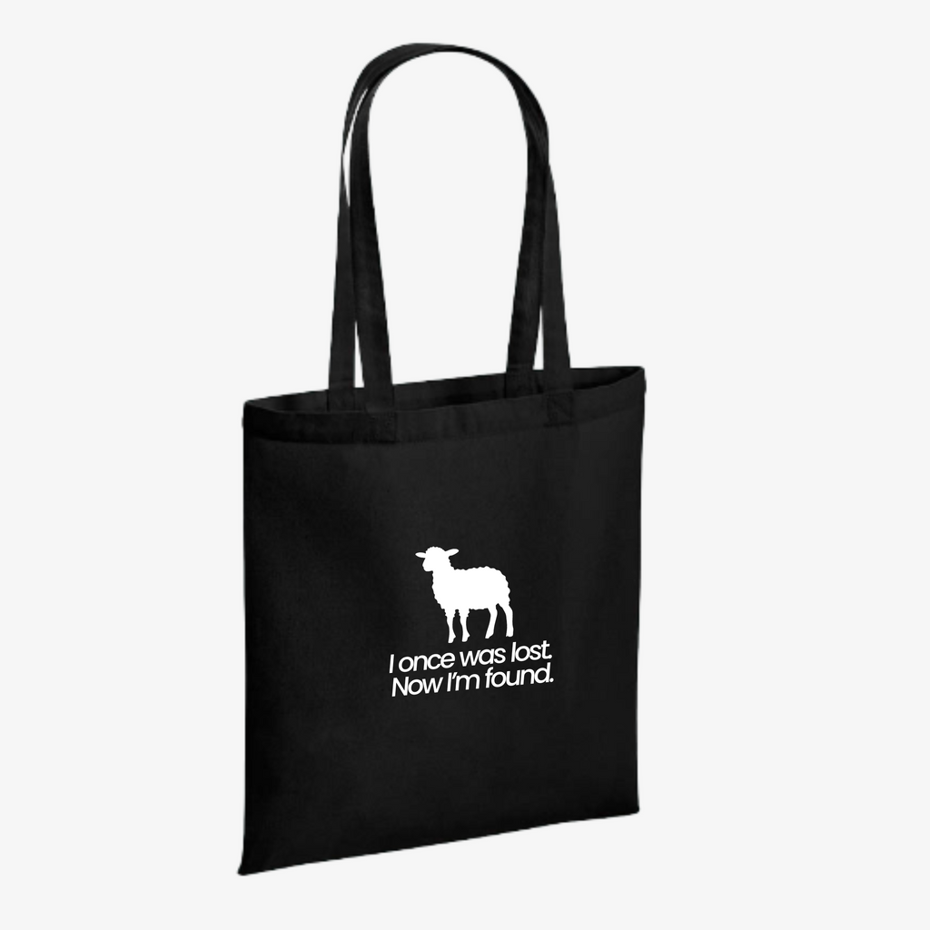 Tote bag |  I once was lost, now I'm found.